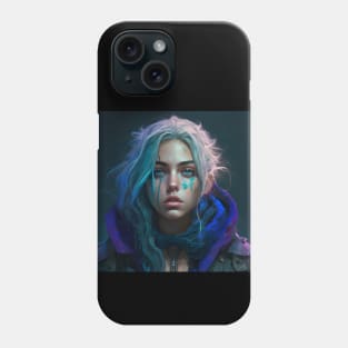 lightning Cyberpunk girl Phone Case