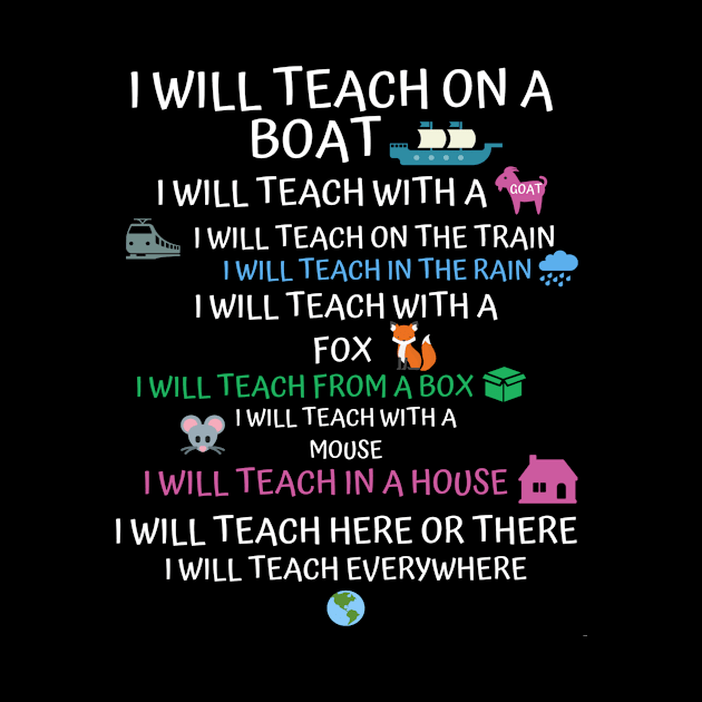 I will Teach on a Boat A Goat I Will Teach Everywhere by Fmk1999