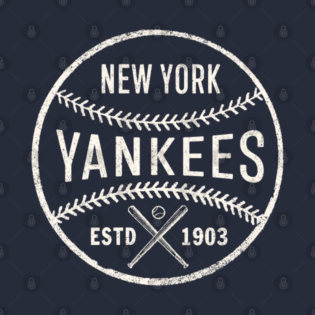 Vintage New York Yankees 3 by Buck Tee by Buck Tee