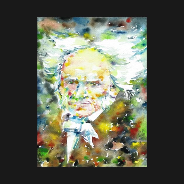 ARTHUR SCHOPENHAUER - watercolor portrait.1 by lautir