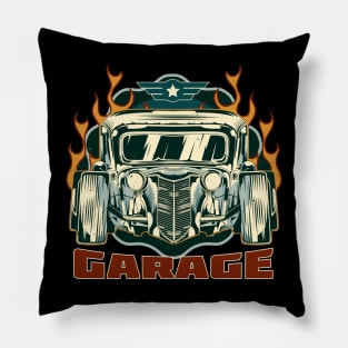 Classic car shirt vintage hot rod Pillow