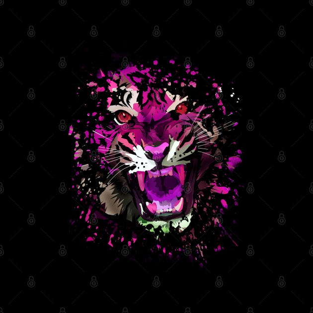 Tiger Roar (Pink) by adamzworld