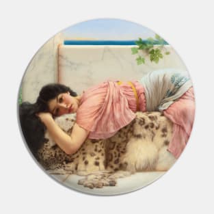 When the Heart is Young by John William Godward Pin