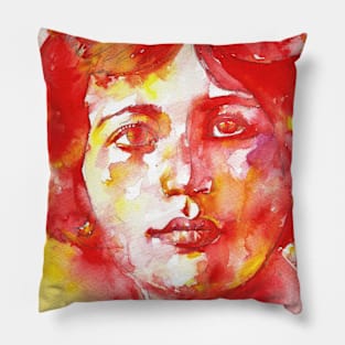 SIMONE WEIL - watercolor portrait .2 Pillow