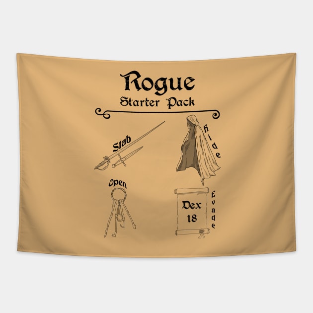 Rogue Starter Pack Tapestry by DigitalCleo