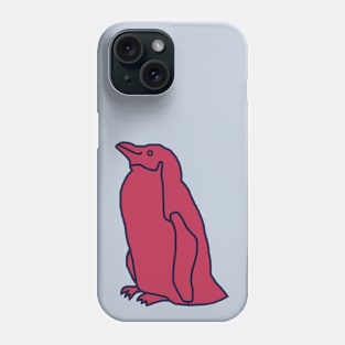 Viva Magenta Color of the Year 2023 Penguin Phone Case