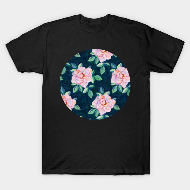 Simple Pink Rose Oil Painting Pattern Rose T Shirt Teepublic