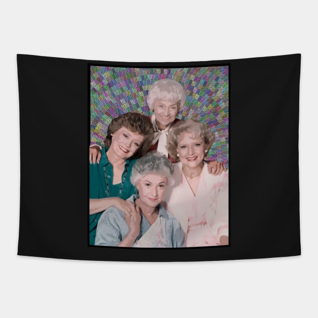 Thank You For Being A Friend Golden Girls Inspired Tapestry by charlescheshire