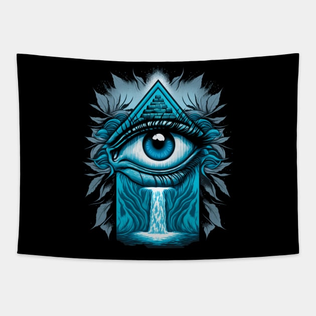 evil eye Tapestry by TrvlAstral