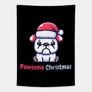 Pugmas Funny Christmas Pug Tapestry