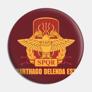 SPQR Carthago Delenda Est Pin