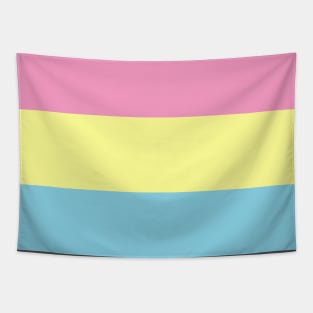 Pastel Pan Pride Flag Tapestry