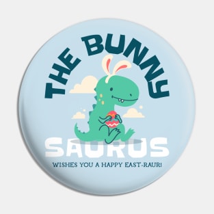 Happy Easter Cute Dinosaur Easter Egg Hunt Pin