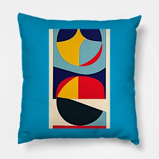 Abstract Modern: Bright Bold Circles Pillow