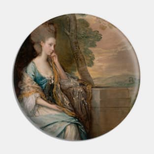 Portrait of Anne, Countess of Chesterfield by Thomas Gainsborough Pin