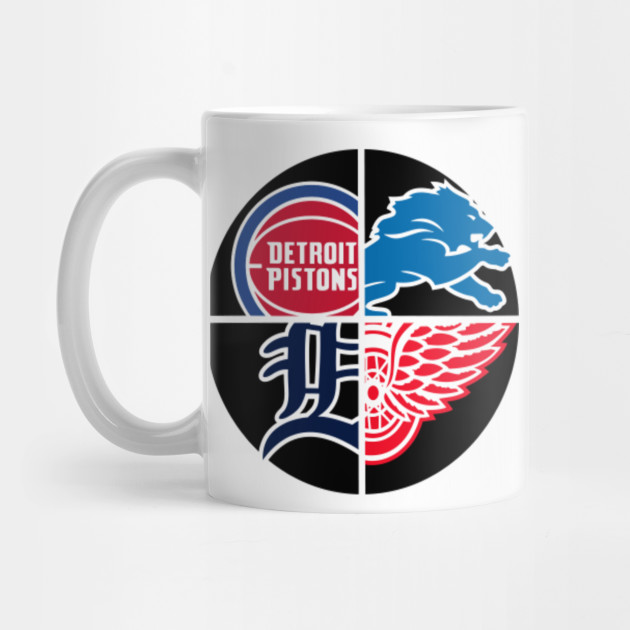 Detroit Sports Teams Motor City Mug Teepublic