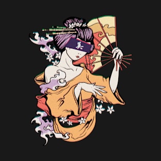 Geisha in glitch art T-Shirt