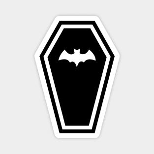 Black Bat Coffin Vampire Stylings Magnet