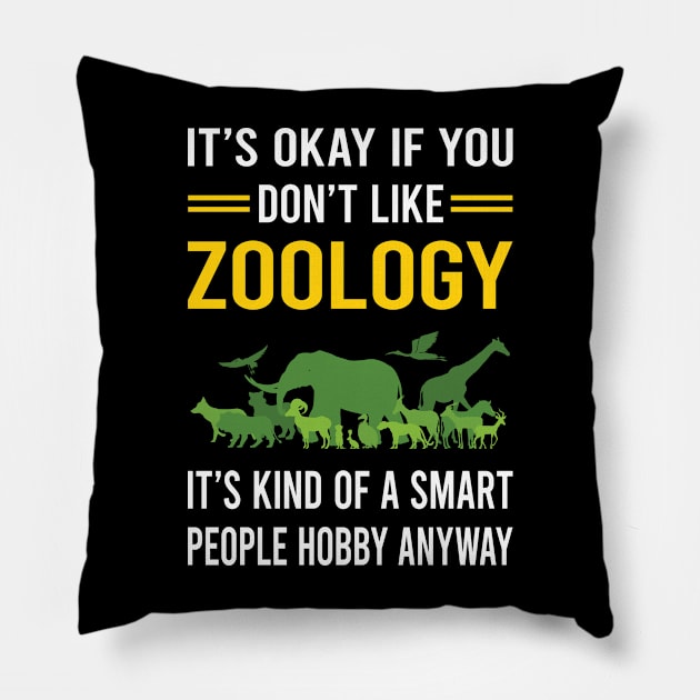 Smart People Hobby Zoology Zoologist Pillow by Bourguignon Aror