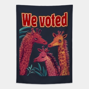 We Voted Tapestry