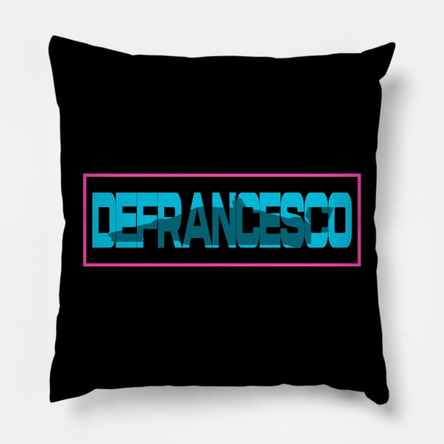 Devlin DeFrancesco Pillow by SteamboatJoe