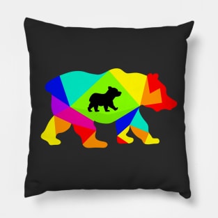 Colorful bear Pillow