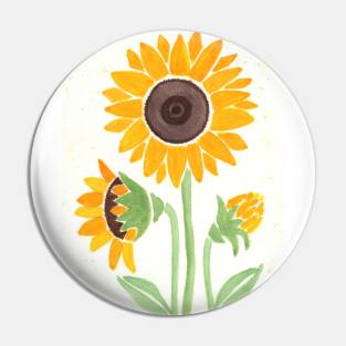 Bright Sunflowers Pin