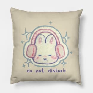 Do not disturb bunny Pillow