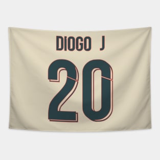 Diogo Jota Away Liverpool jersey 21/22 Tapestry