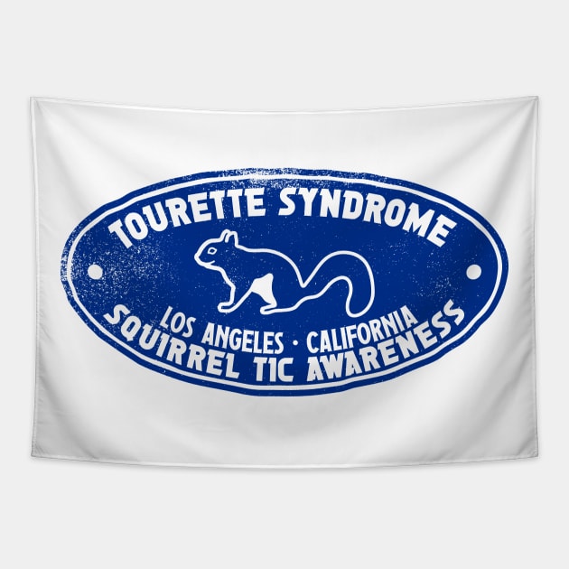 Squirrel Tics - Tourette Syndrome Awareness Tapestry by Annelie