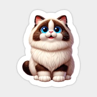 Happy Cat cartoon Magnet