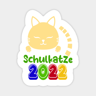 Schulbeginn Katze Schulkatze 2022 T shirt Magnet