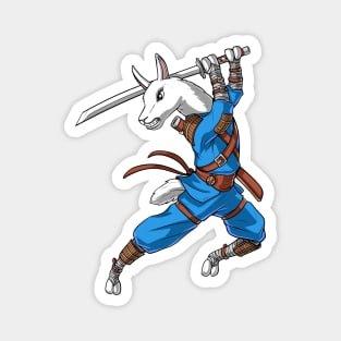 Llama Ninja Samurai Magnet