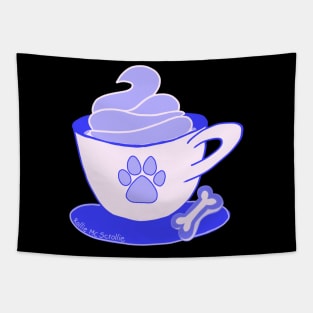 Dog Coffee Puppuccino Tapestry