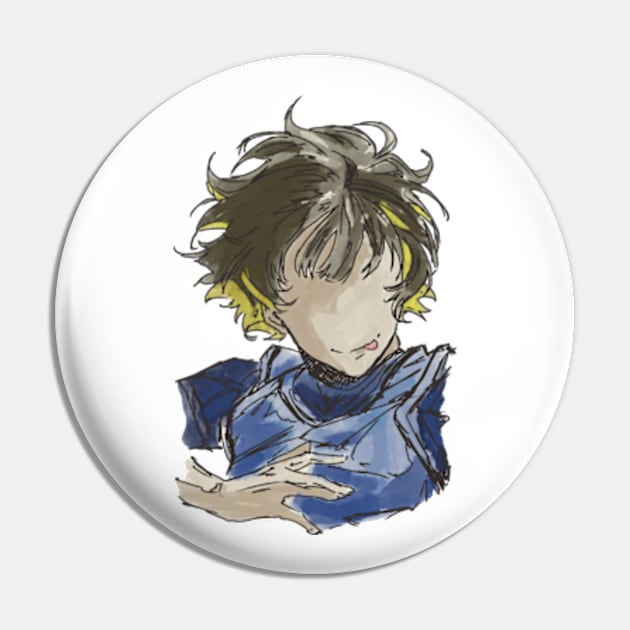 Blue Lock Anime Character Meguru Bachira Vintage Art - Blue Lock - Pin