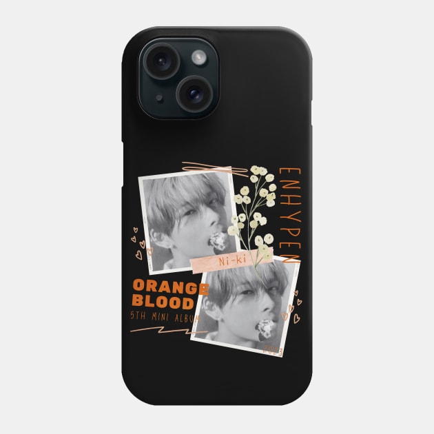 Ni-ki ENHYPEN Orange Blood Phone Case by wennstore