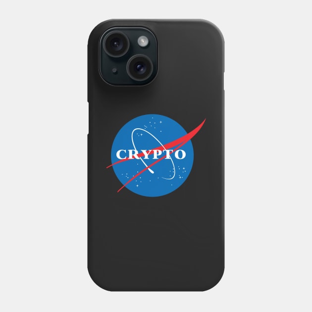 Crypto (NASA Logo) Parody Phone Case by cryptogeek