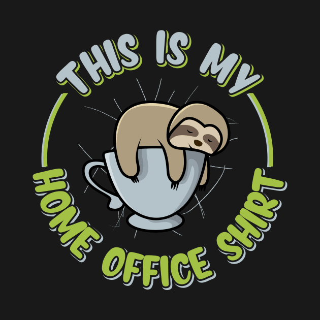 Home Office Sloth Coffee by Imutobi