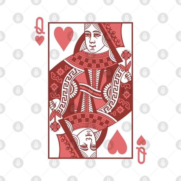 Queen of heart playing card by Hobbybox