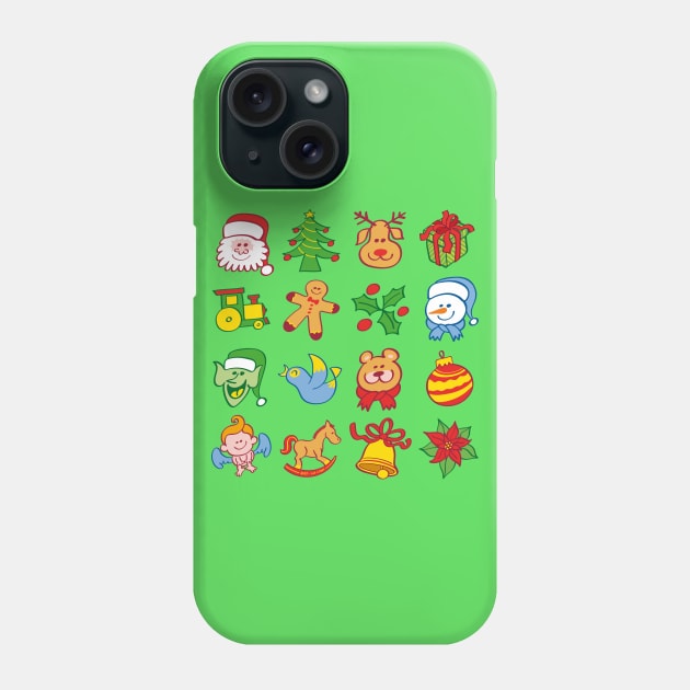 Merry Christmas all stars characters ready for the joyful celebration Phone Case by zooco