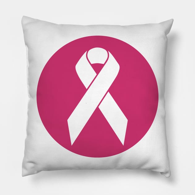 Cancer Ribbon Pillow by Hayden Mango Collective 
