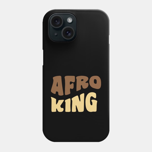 Afro King, Black King, Black Man Phone Case by UrbanLifeApparel