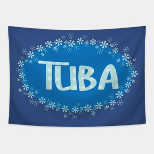 Winter Tuba Tapestry