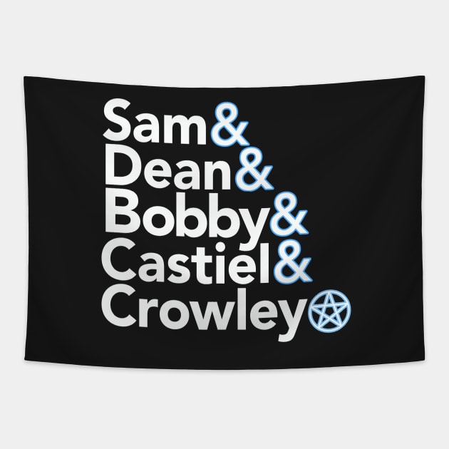 Supernatural Characters Tapestry by Boots