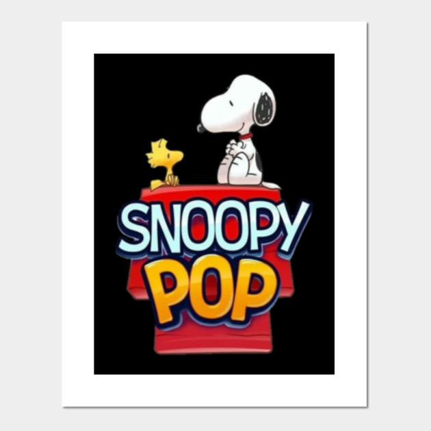 Snoopy Pop Snoopy Affiche Et Impression D Art Teepublic Fr