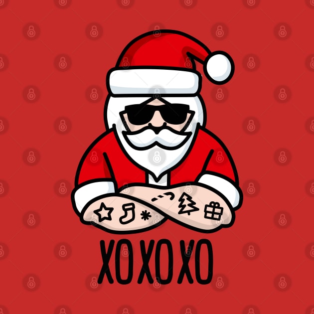 xoxoxo xoxo ho ho ho Hugs and Kisses Santa Claus ugly Christmas by LaundryFactory