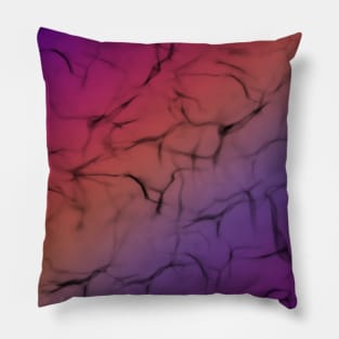 Trendy Colorful Pink Orange Purple Gradient Abstract Pattern Pillow