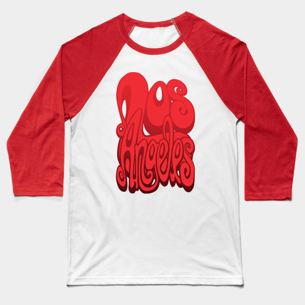 Los Angeles Lettering Art Cherry Tomato Los Angeles Baseball