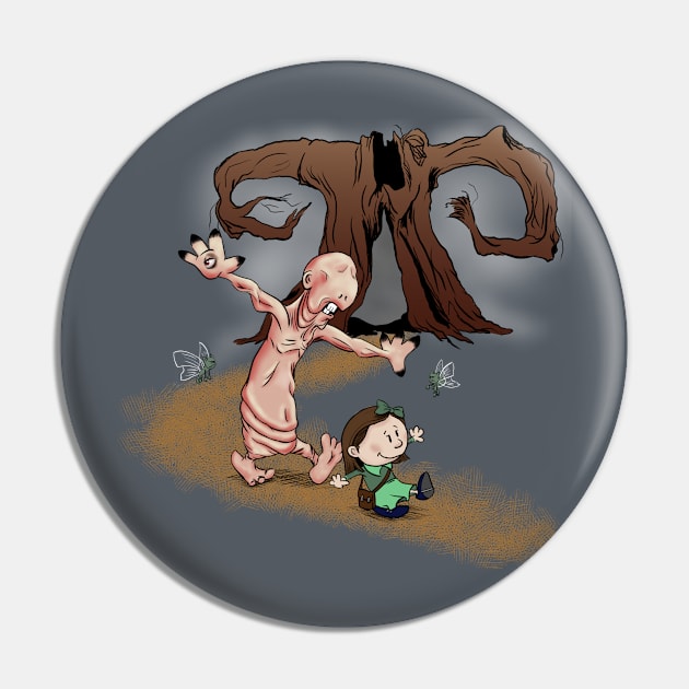 Ofelia and Pale Man Pin by plane_yogurt