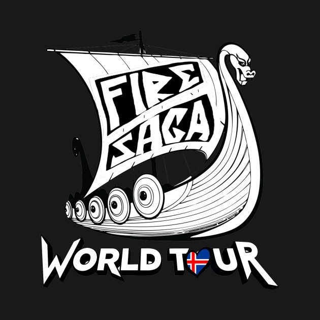 Fire Saga World Tour T-Shirt - Black by BPtheMaker